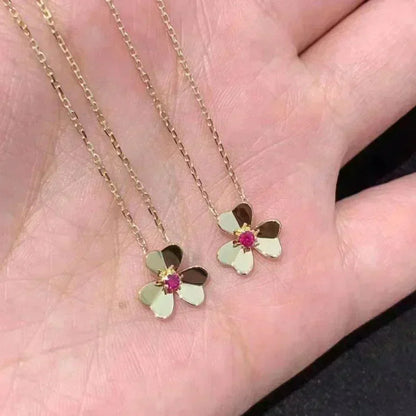 [CA]FRIVOLE GOLD FLOWER NECKLACE