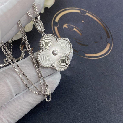 [CA]CLOVER 25MM SILVER BIG CLOVER NECKLACE