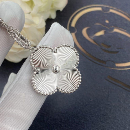 [CA]CLOVER 25MM SILVER BIG CLOVER NECKLACE