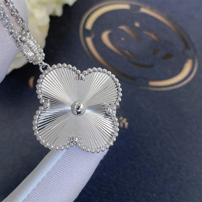 [CA]CLOVER 25MM SILVER BIG CLOVER NECKLACE