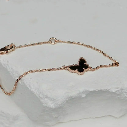 [CA]BUTTERFLY ONYX  BUTTERFLY BRACELET