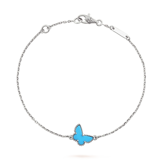 [CA]BUTTERFLY TURQUOISE BUTTERFLY BRACELET SILVER