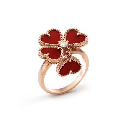 [CA]SWEET CLOVER CARNELIAN RING