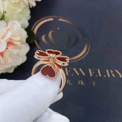 [CA]SWEET CLOVER CARNELIAN RING