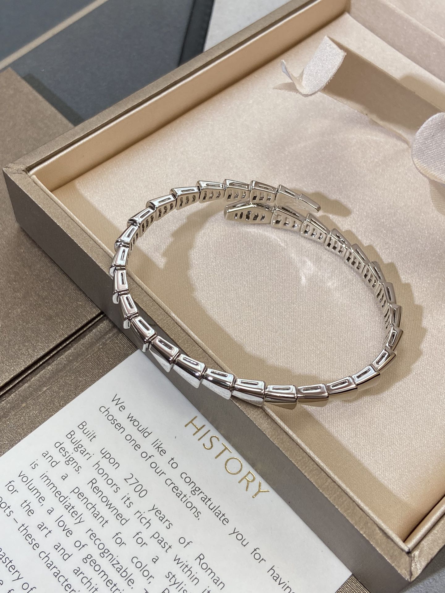 [CA]SERPENTI VIPER SILVER BRACELET