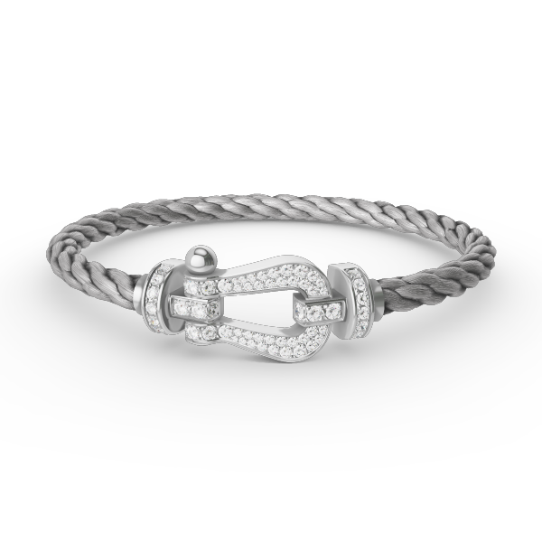 [CA]FORCE LARGE HORSESHOE FULL DIAMOND BRACELET SILVER