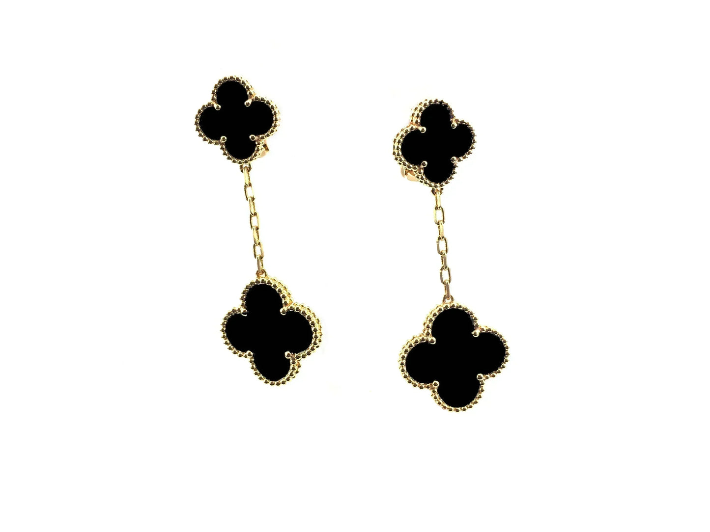 [CA]CLOVER 2 MOTIFS  EARRINGS (MULTIPLE CHOICESC