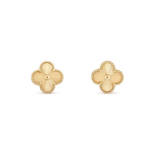 [CA]CLOVER MEDIUM 1 MOTIFS LASER EARRINGS