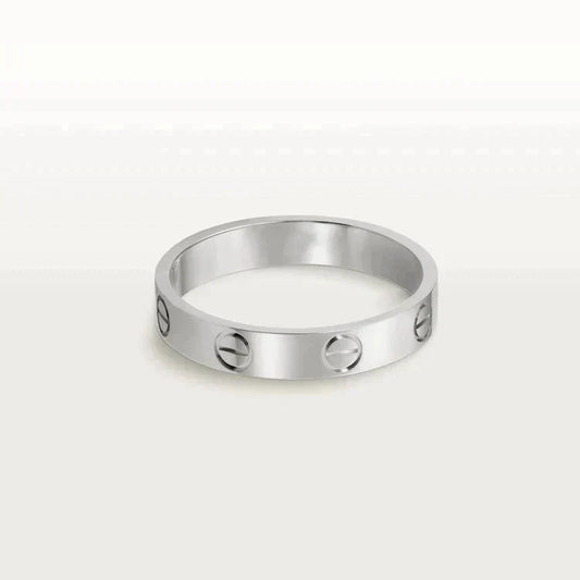 [CA]LOVE RING 4MM 1 DIAMOND SILVER