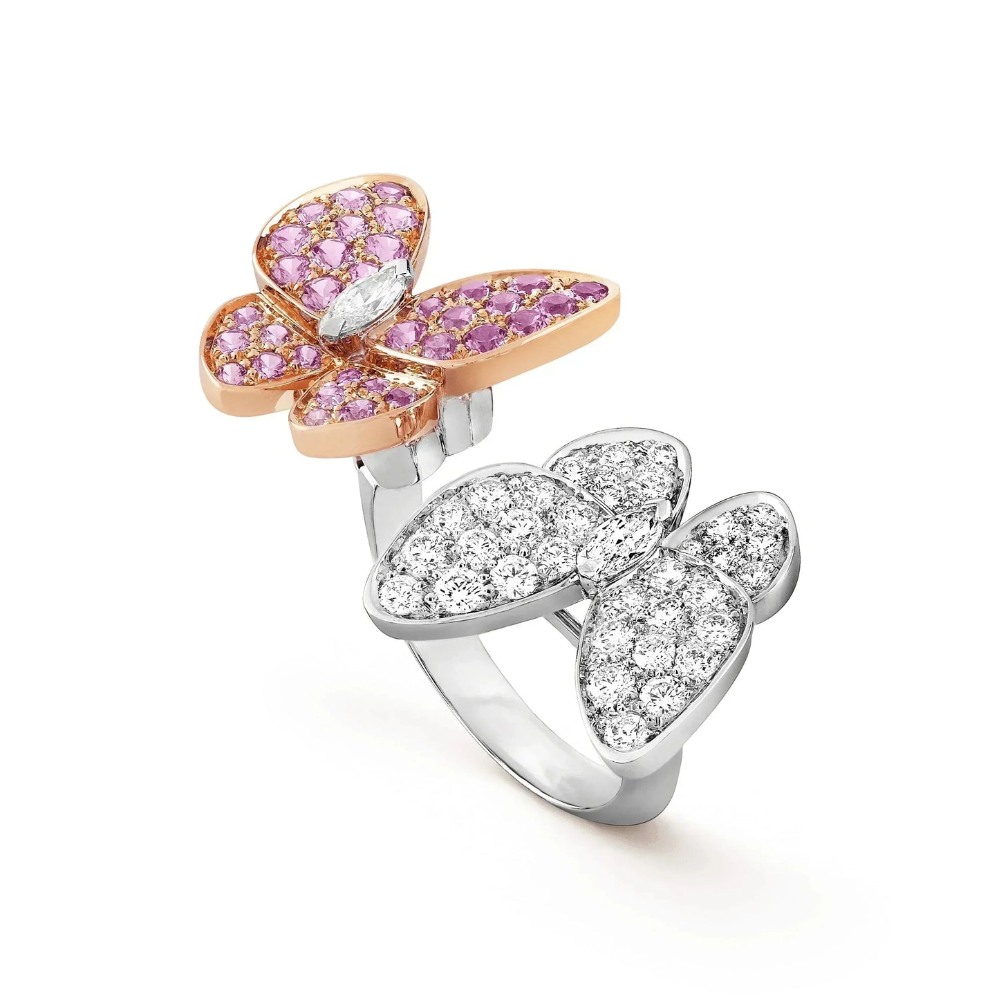 [CA]TWIN BUTTERFLY DIAMOND RING