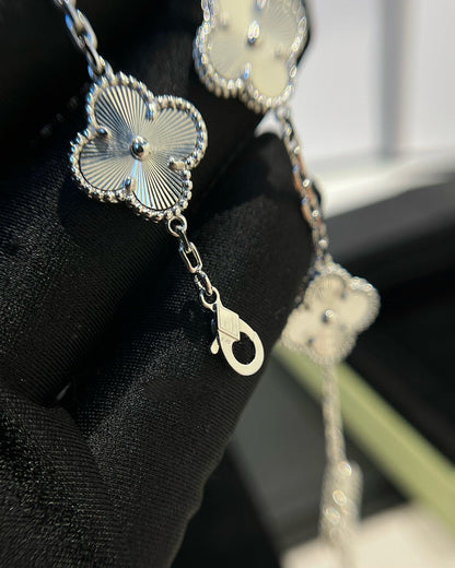 [CA]CLOVER SILVER 5 MOTIFS BRACELET