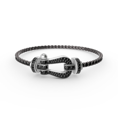 [CA]FORCE  LARGE HORSESHOE FULL DIAMOND TENNIS BRACELET